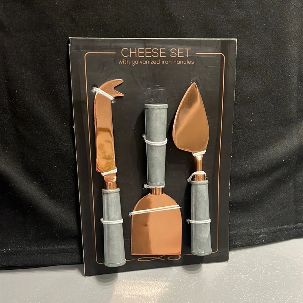 Cheese Knives Set With Galvanized Iron Handles